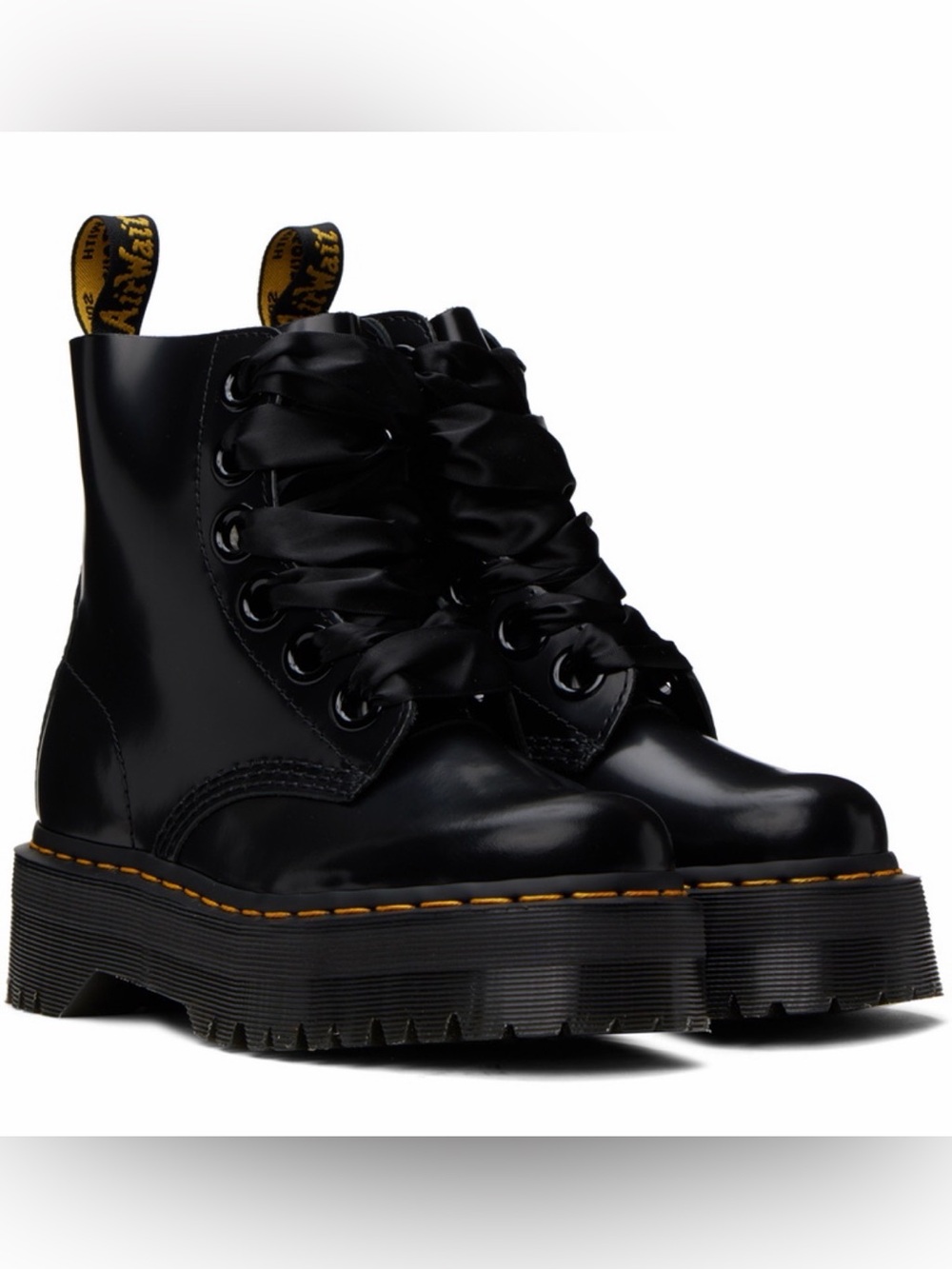 Dr. Martens Women’s Black Molly Platform Boots US 8